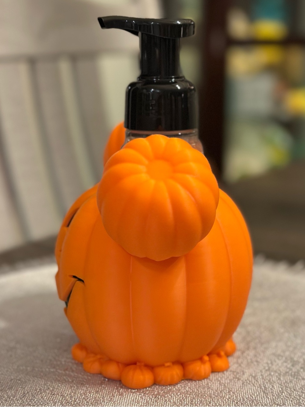 Disney Pumpkin Mickey Foaming Soap Holder for Bath & Body Works Bottles - Picture 4 of 5